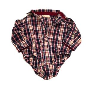 Plaid Baby Shirt Size 9-12M